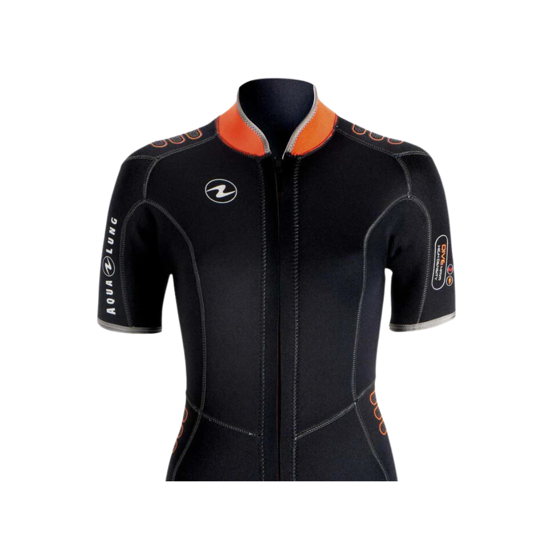 Aqualung Traje Corto 3mm para Mujer (Naranja)