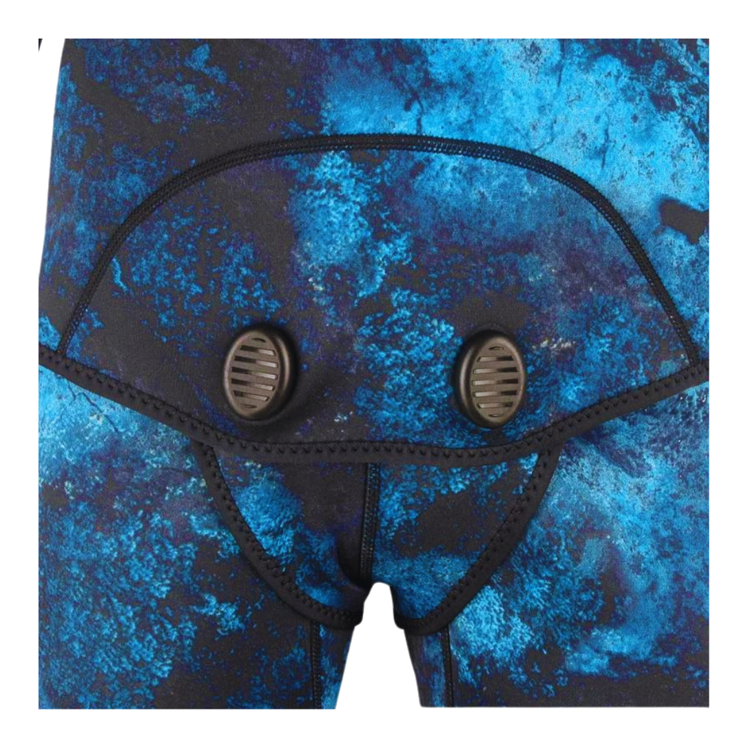 Aropec Camo Azul Traje de neopreno para pesca submarina de 2 mm