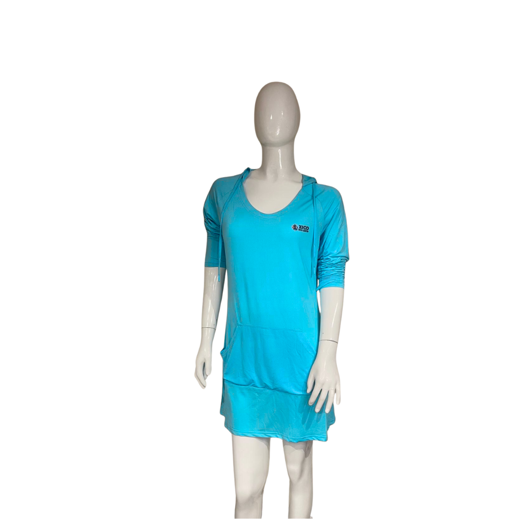 Camisa con capucha y protección solar Dry Fit para mujer