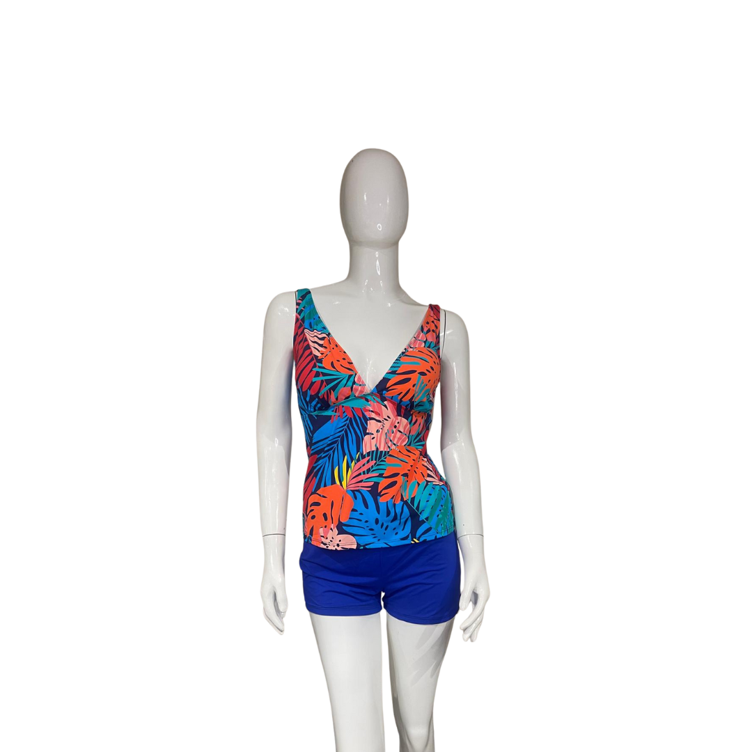 Blue Leaf Tankini