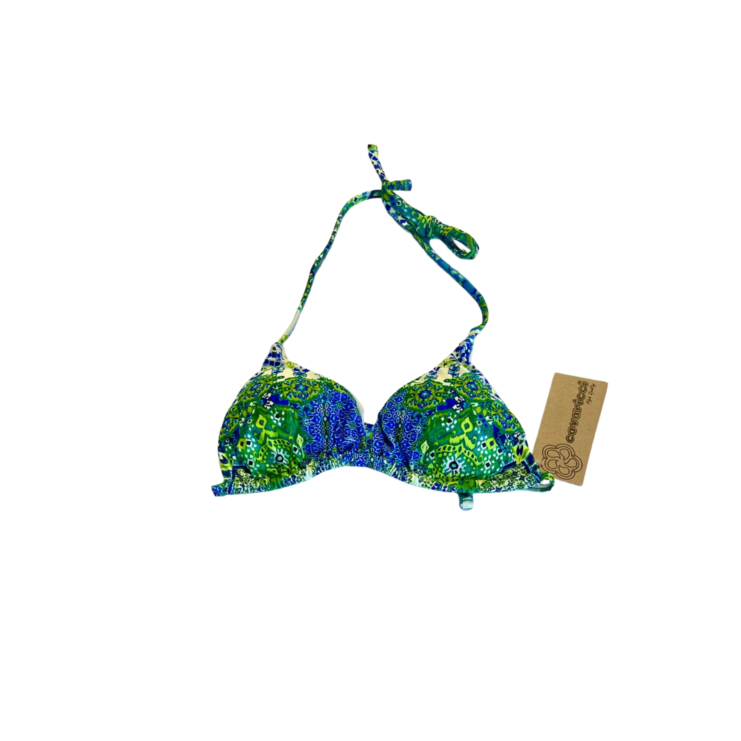 Blue and Green String Bikini