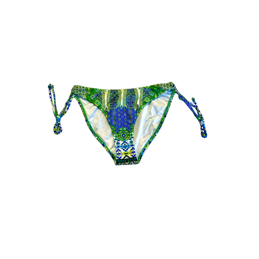 Blue and Green String Bikini