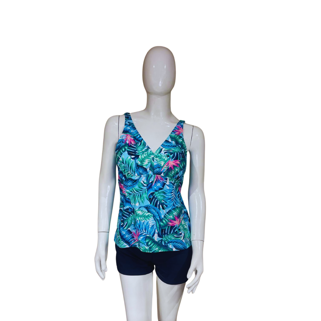 Blue and Navy Tankini