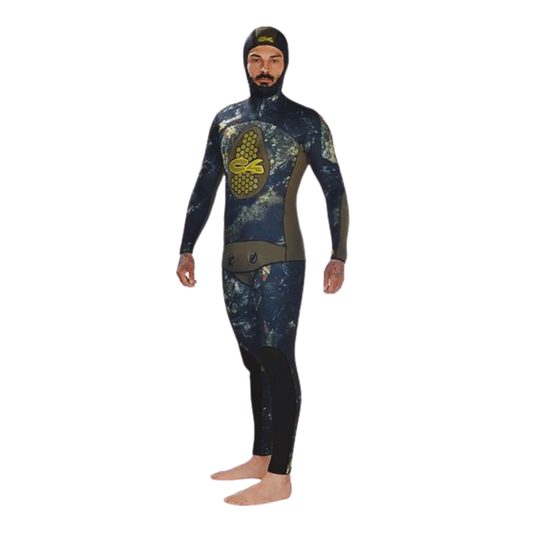 Chaqueta de neopreno para pesca submarina C4 Extreme Camo de 3 mm