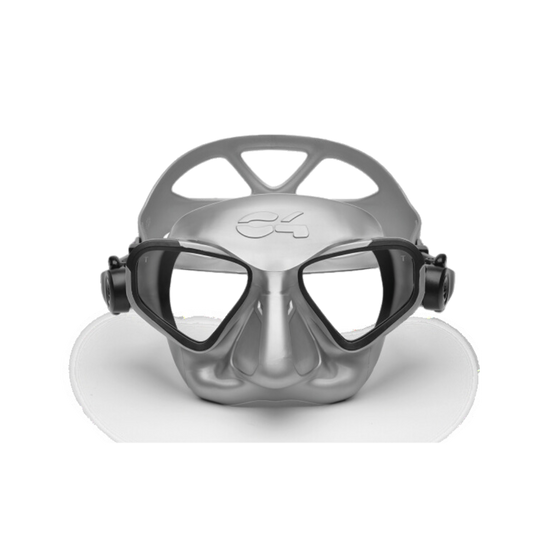 Máscara C4 Silver Falcon con tubo de respiración Silver Mistral