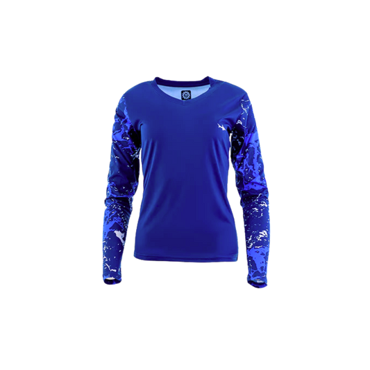 Rash Guards Azul Coral Escualo para mujer