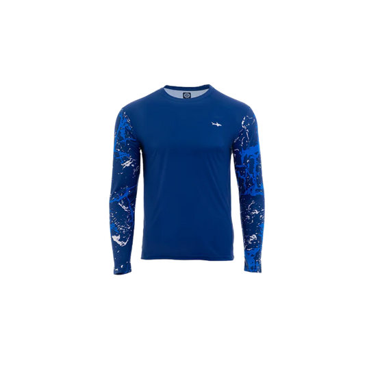 Rash Guard Escualo Coral Azul para hombre