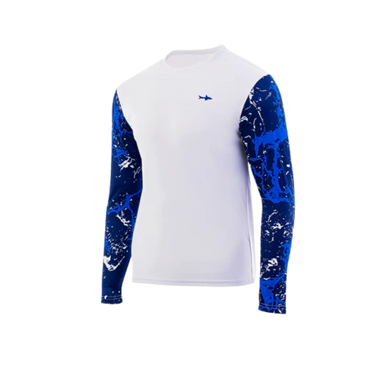 Rash Guard Escualo Coral Blanca para hombre