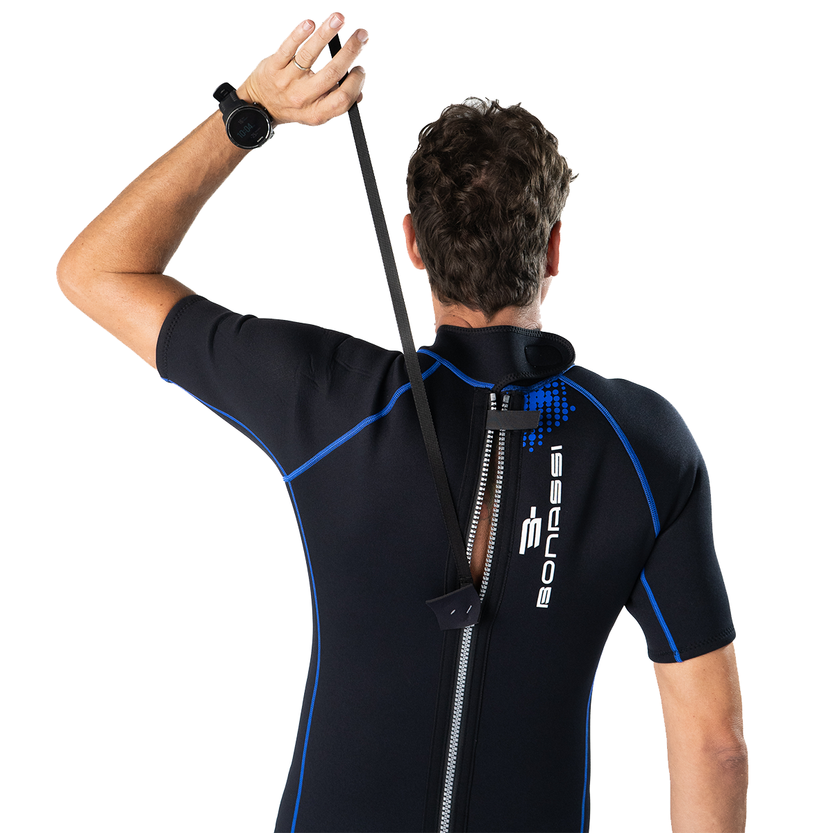 TRAJE CORTO BONASSI COLOMBO PARA HOMBRE (AZUL)
