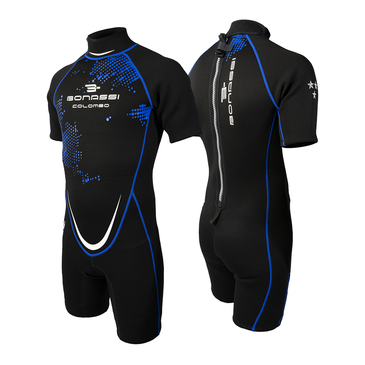 TRAJE CORTO BONASSI COLOMBO PARA HOMBRE (AZUL)