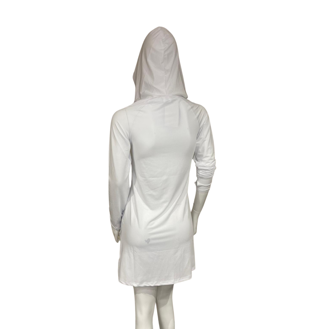 Camisa con capucha y protección solar Dry Fit para mujer
