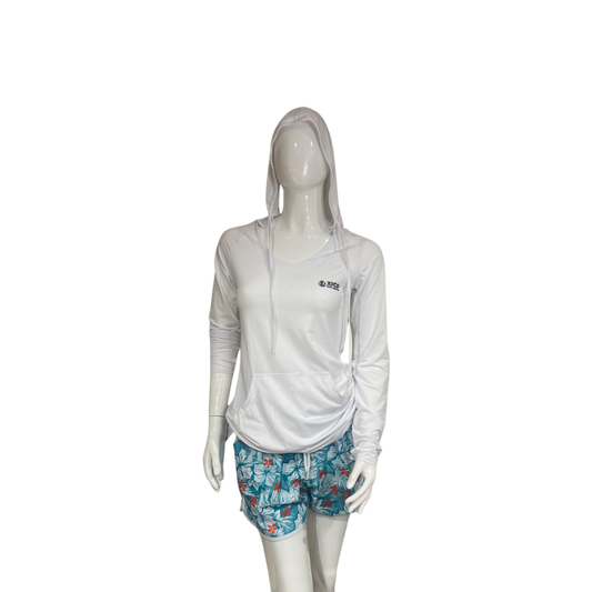 Camisa con capucha y protección solar Dry Fit para mujer