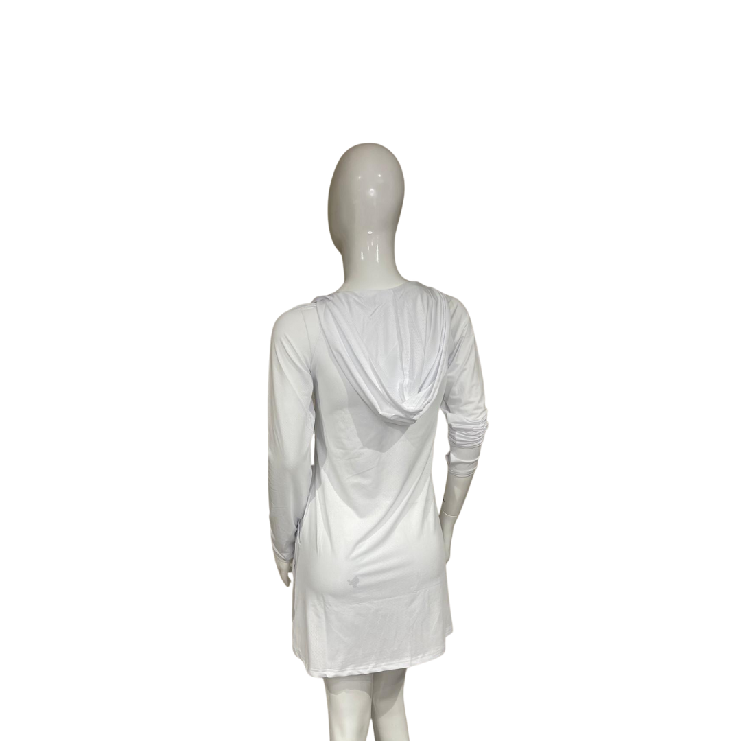 Camisa con capucha y protección solar Dry Fit para mujer