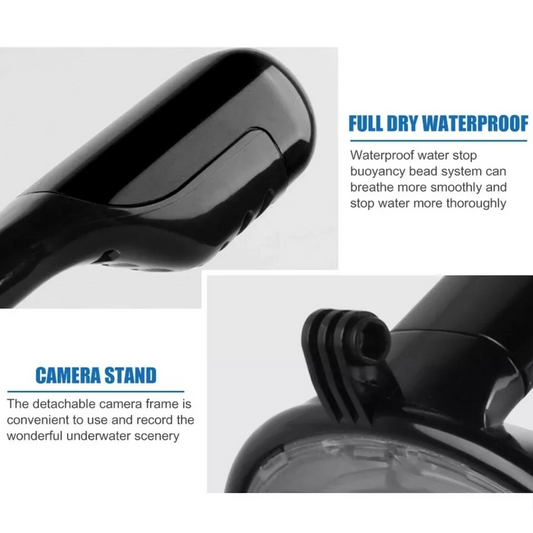 Máscara de snorkel de cara completa