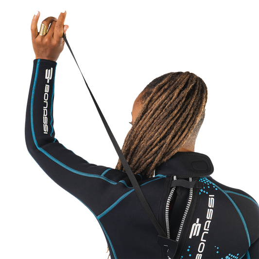 Traje de neopreno Bonassi Morgan de 3 mm para mujer (azul)