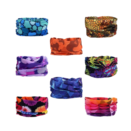 Buffs de buceo con estampados de colores