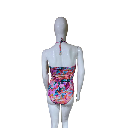 Pink Floral One Piece Swimsuit