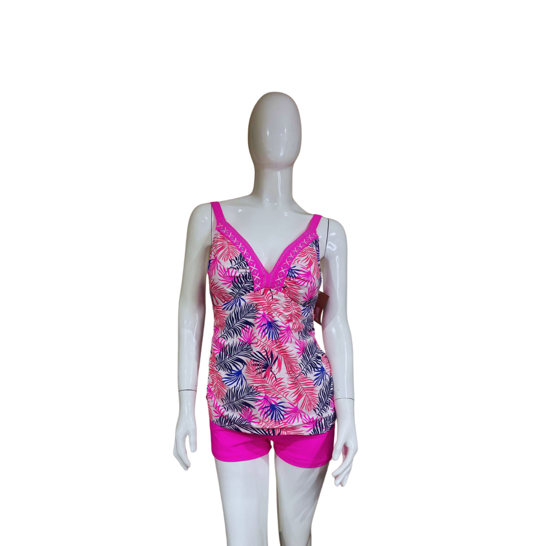 Pink and Blue Tankini