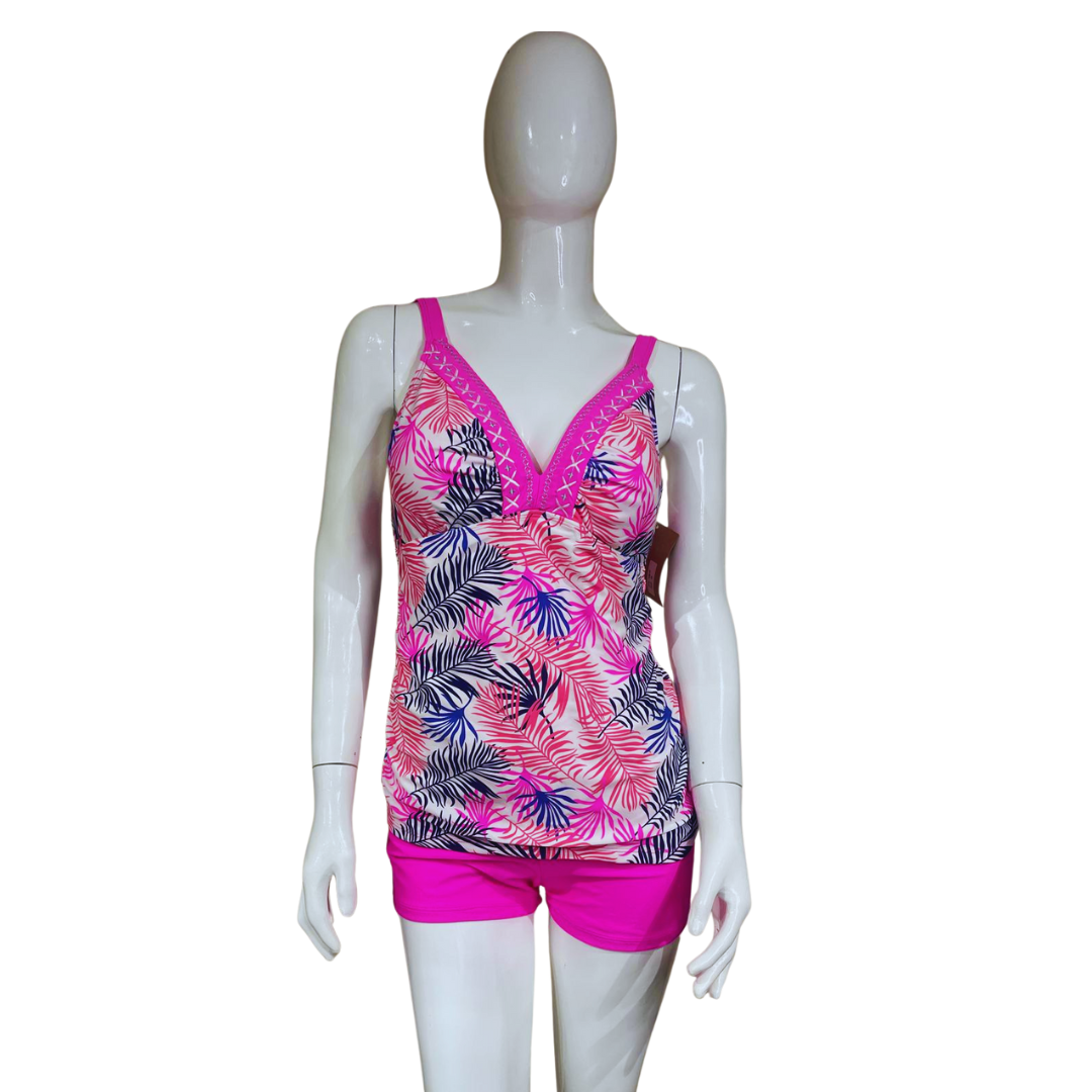 Pink and Blue Tankini