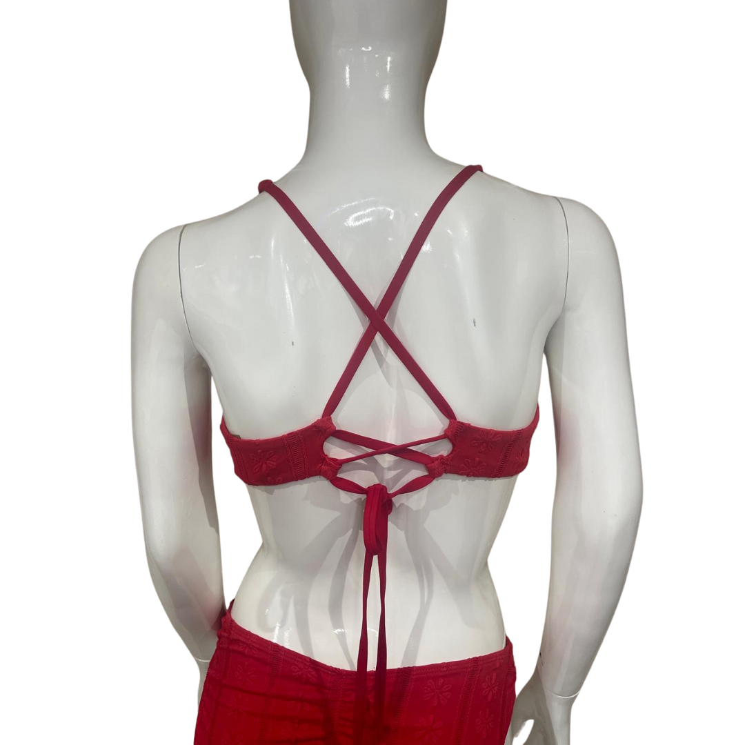 Red Flower Bikini