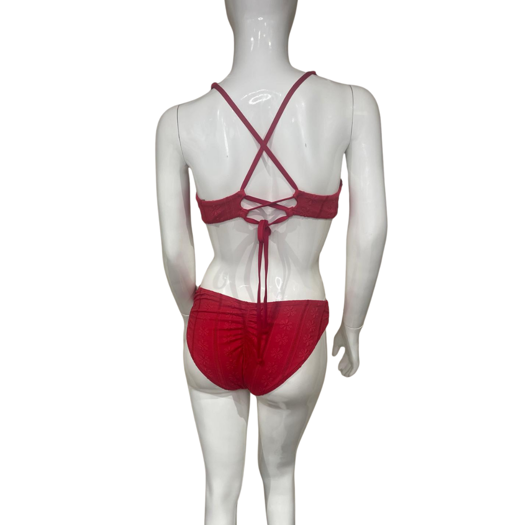 Red Flower Bikini
