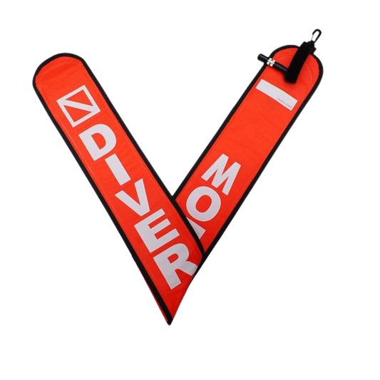 Tubo Señal Scuba Supreme 4" Naranja y Amarillo (SMB)