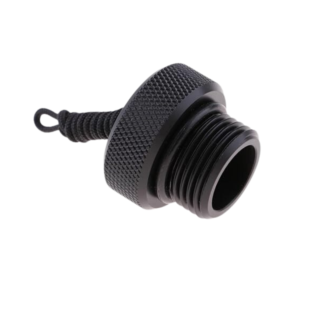 Tapa roscada de la válvula del tanque de buceo