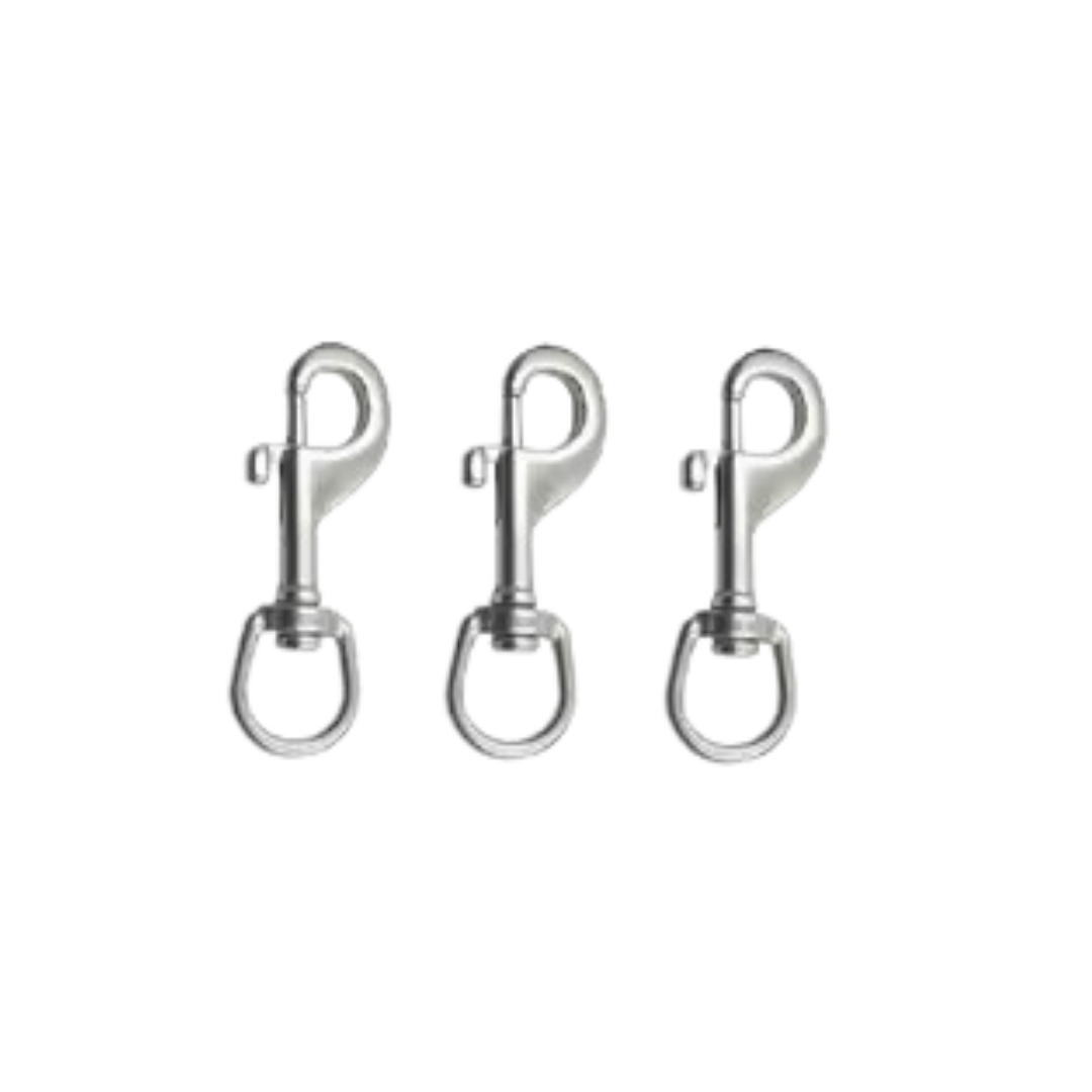STAINLESS STEEL DIVING HOOKS 3 PIECES 75 MM