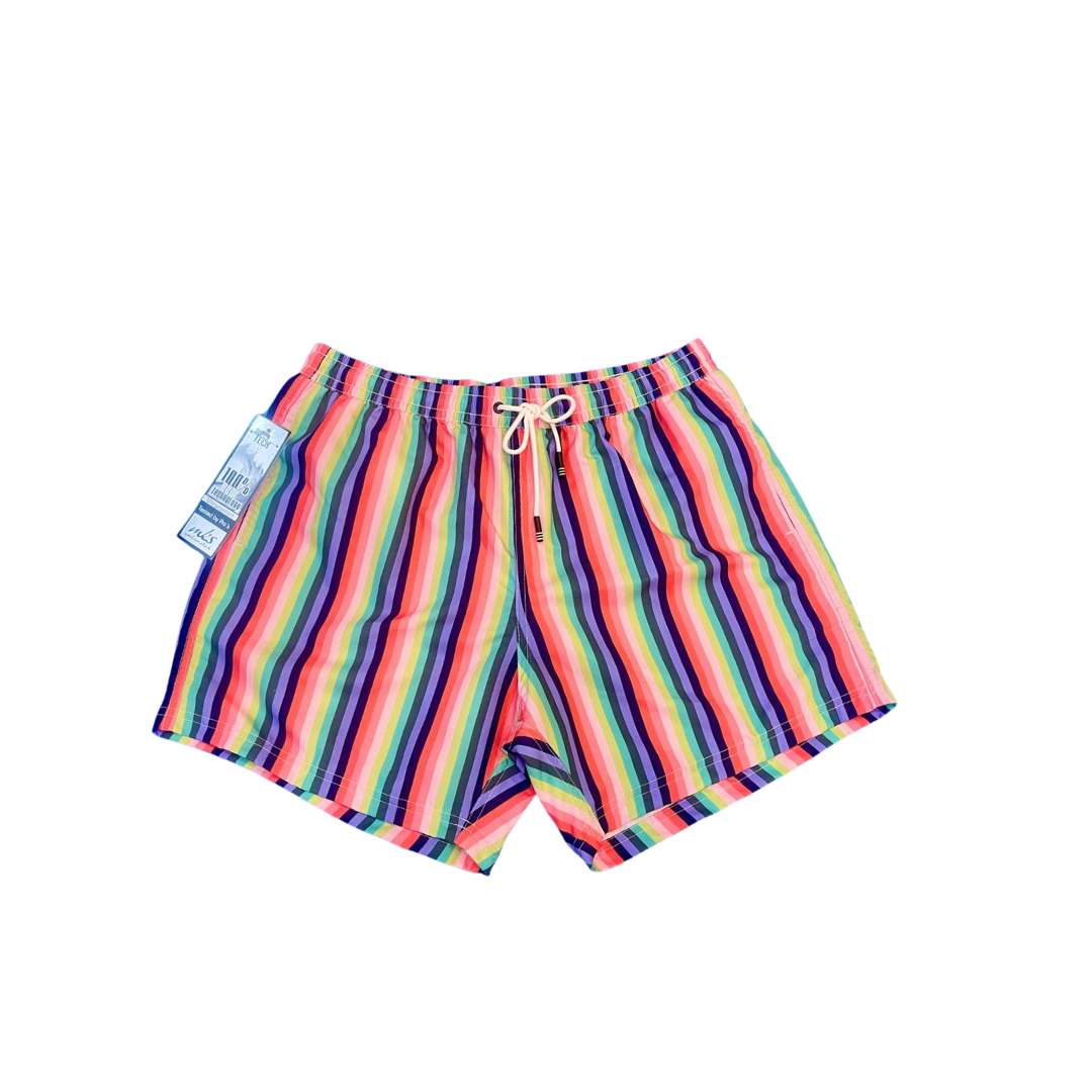 Pantalones cortos multicolores elásticos en 4 direcciones para hombre