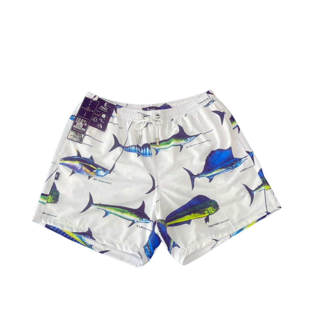 Pantalones cortos multicolores elásticos en 4 direcciones para hombre