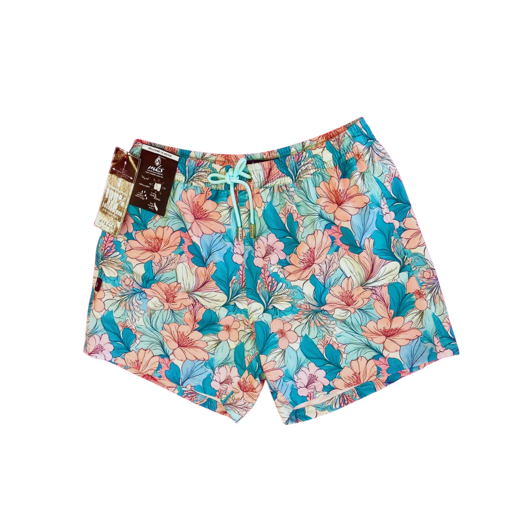 Pantalones cortos multicolores elásticos en 4 direcciones para hombre
