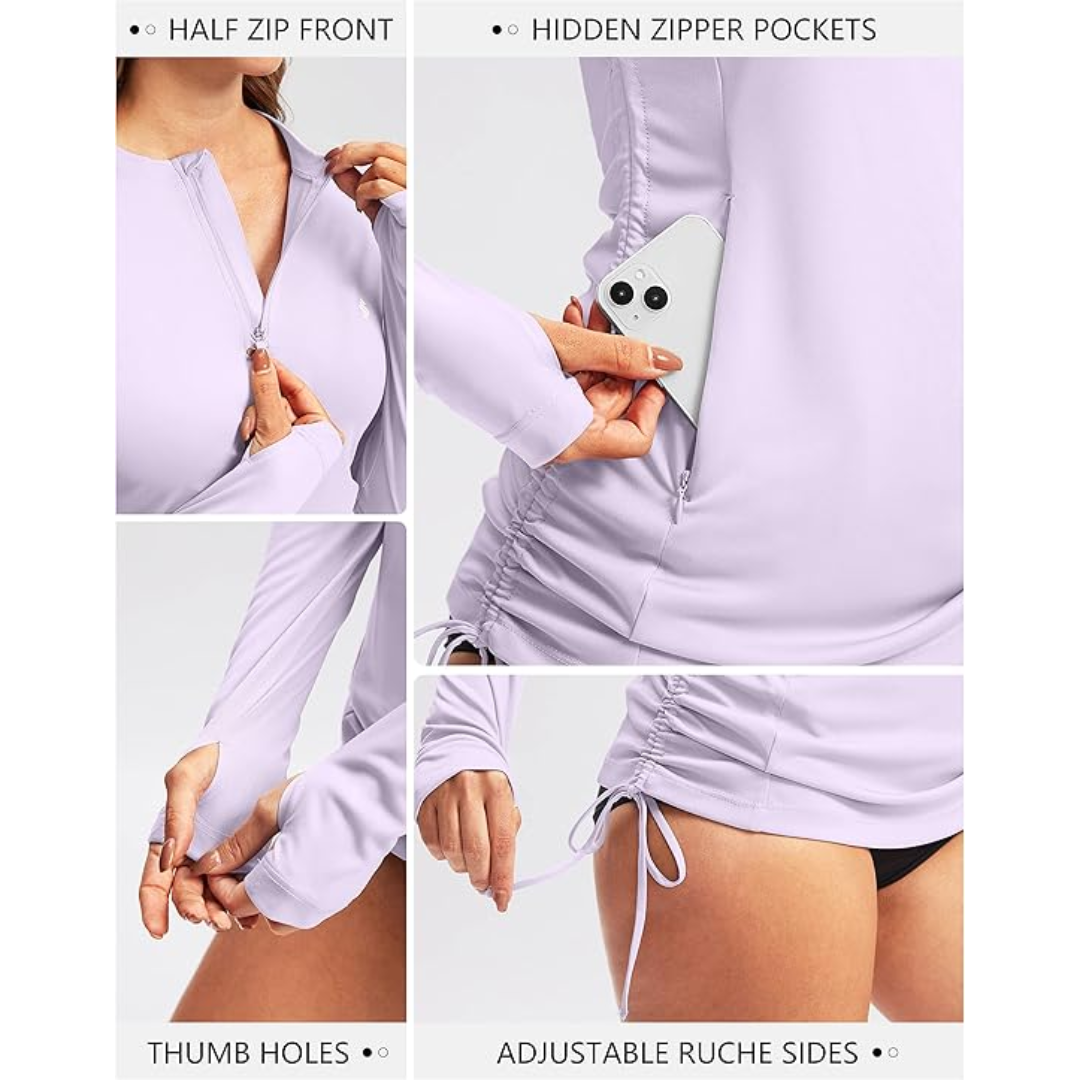 Camiseta de protección solar para mujer