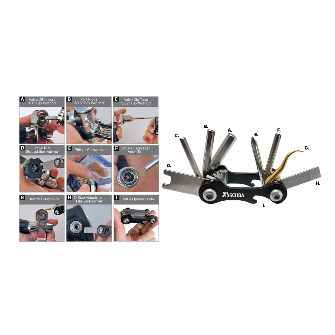 Herramienta multiusos XS para buceo