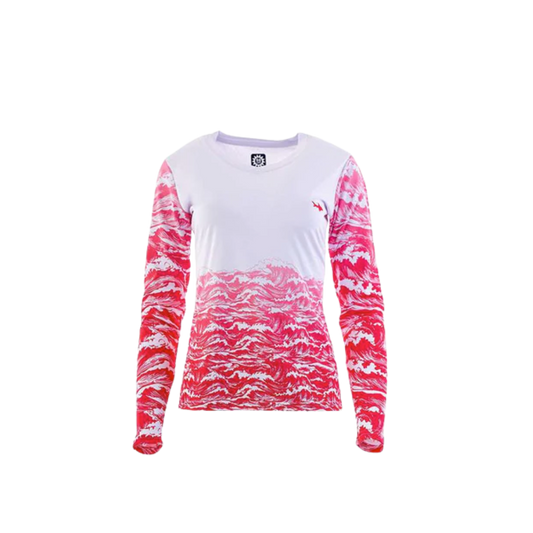 Rash Guards Escualo Ocean Roja an para mujer