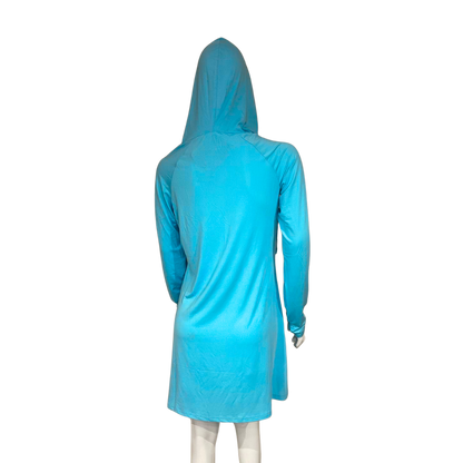 Camisa con capucha y protección solar Dry Fit para mujer