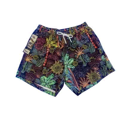 Pantalones cortos multicolores elásticos en 4 direcciones para hombre