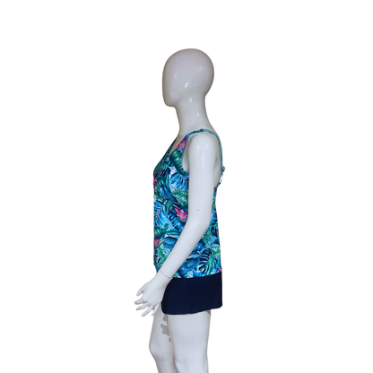 Blue and Navy Tankini