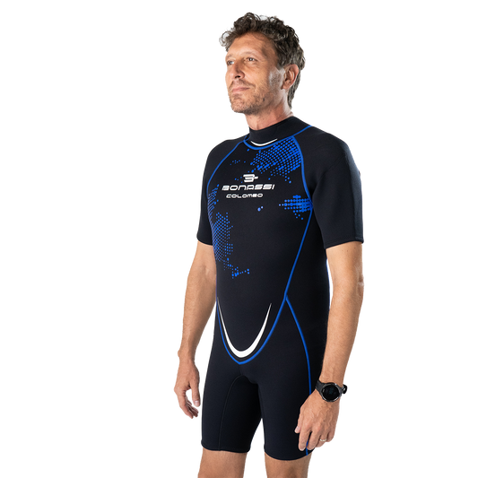 Traje Corto Bonassi Colombo para Hombre (Azul)