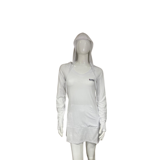 Camisa con capucha y protección solar Dry Fit para mujer