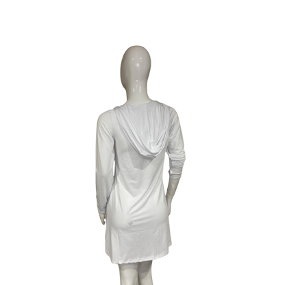 Camisa con capucha y protección solar Dry Fit para mujer