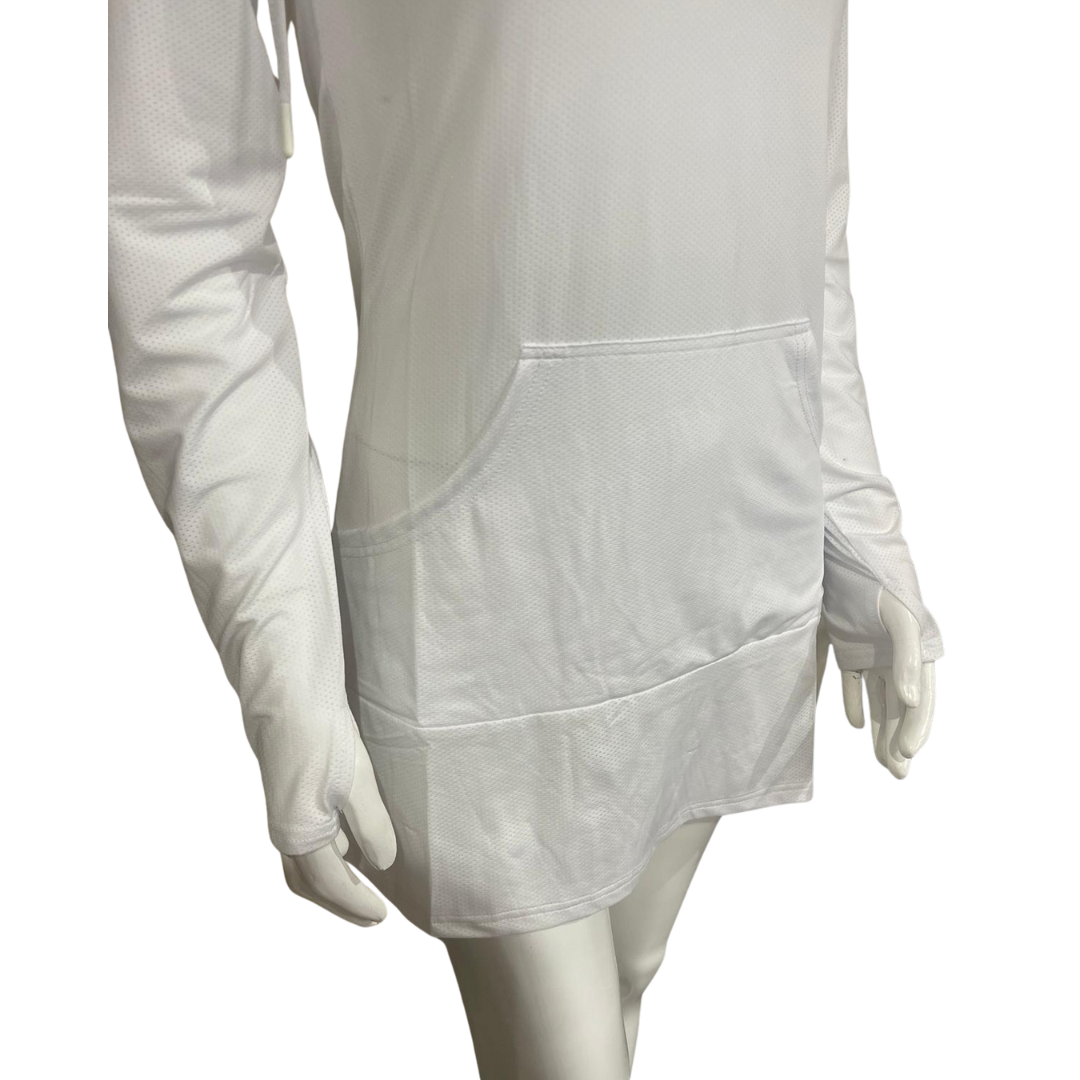 Camisa con capucha y protección solar Dry Fit para mujer