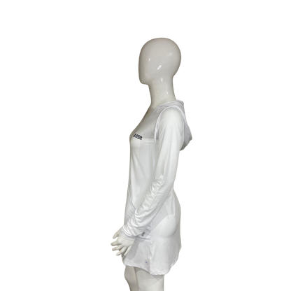 Camisa con capucha y protección solar Dry Fit para mujer