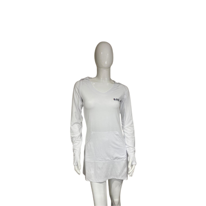 Camisa con capucha y protección solar Dry Fit para mujer