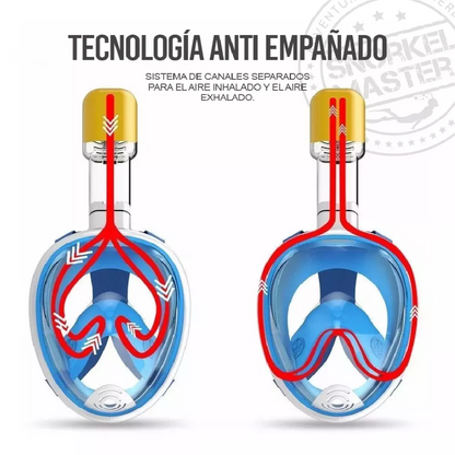 Máscara facial completa Snorkel Master