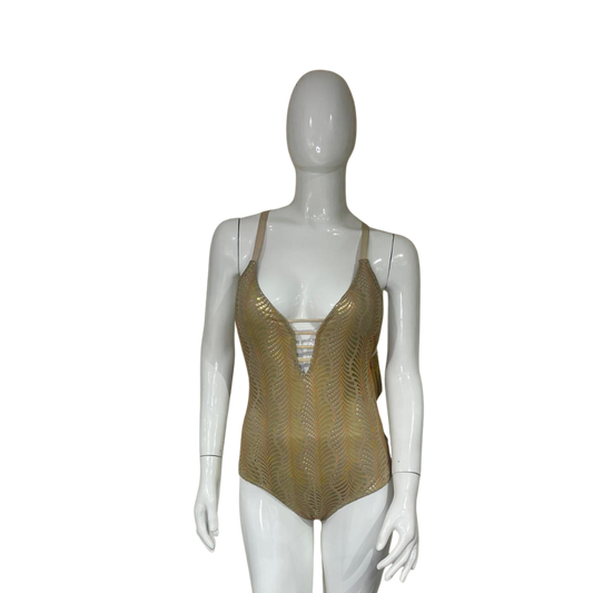 Gold One Piece Swimsuit