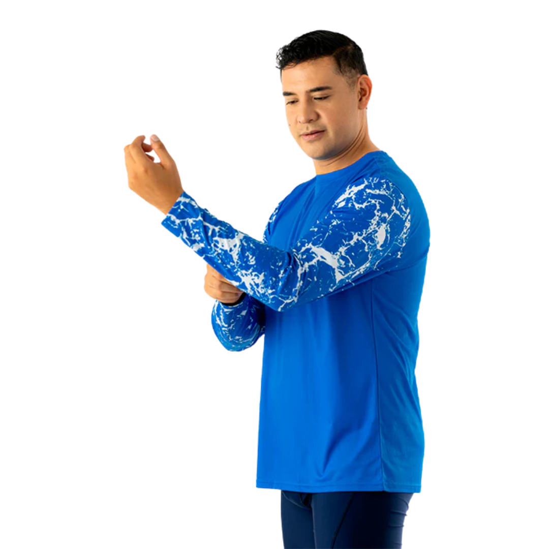 Men's Escualo Nautica Azul Rash Guard