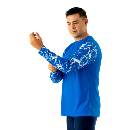 Men's Escualo Nautica Azul Rash Guard