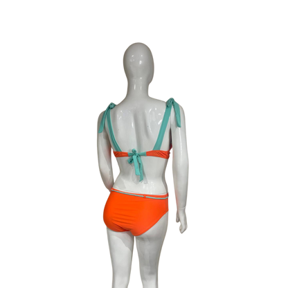 Orange and Green Bikini