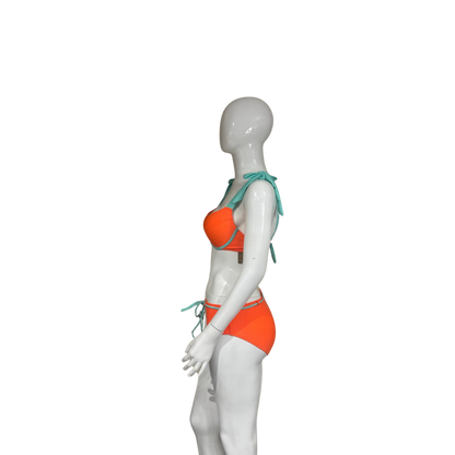 Orange and Green Bikini