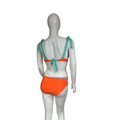 Orange and Green Bikini